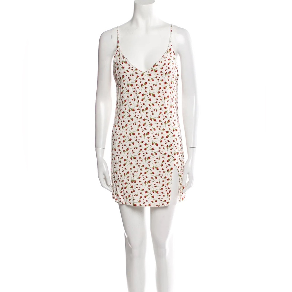 Reformation flora print mini dress
